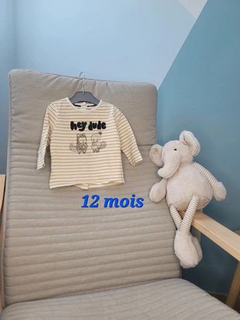 Tee shirt manches longues 12 mois