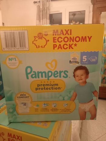 Couches pampers premium protection taille 5
