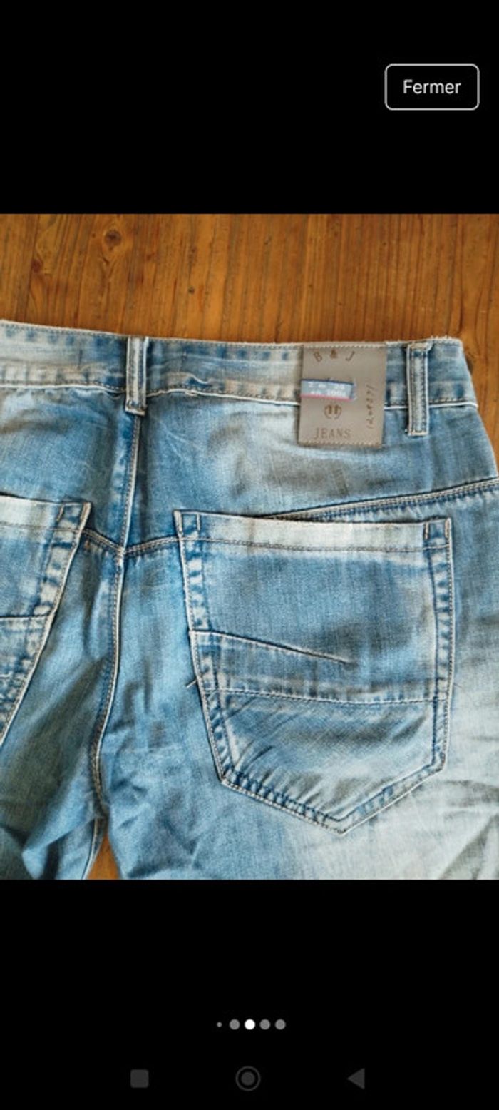 Bermuda jean homme B&J  taille P - photo numéro 3