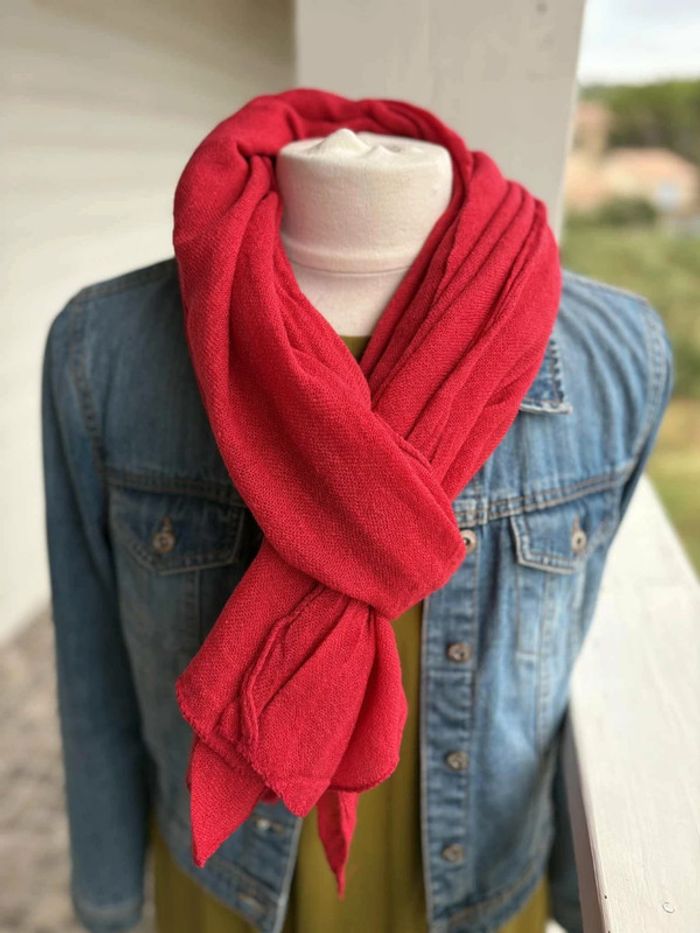 Écharpe Laine - Rouge N°14