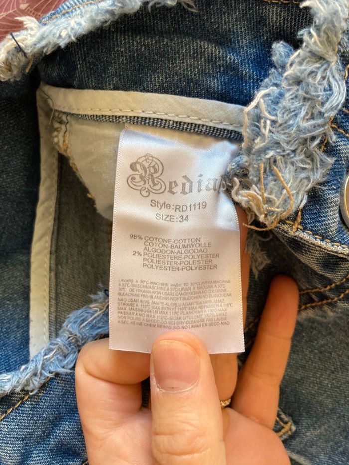 Jupe en jean Redial 34 effilochée - photo numéro 4