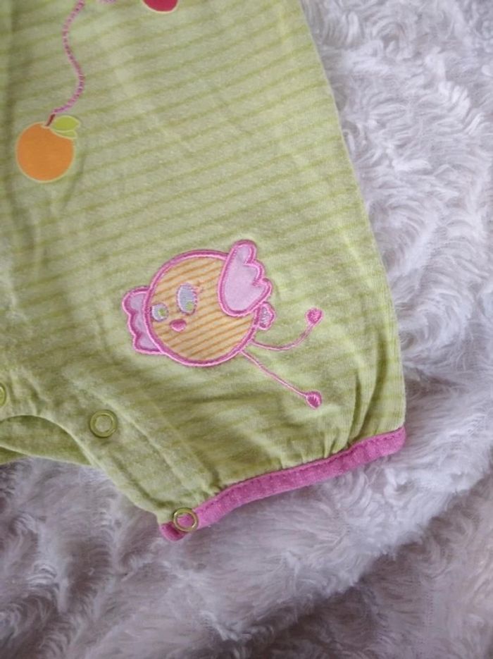 Combinaison été Fille 6 mois Orchestra Oiseau 100% coton - photo numéro 6