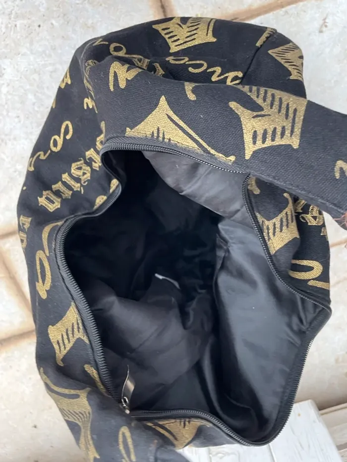 Sac besace noir et or - photo numéro 3