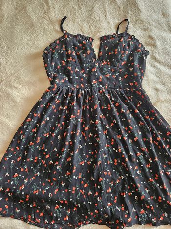 Robe courte fleurie façon bustier Shein