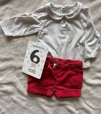 Ensemble okaidi short et teeshirt