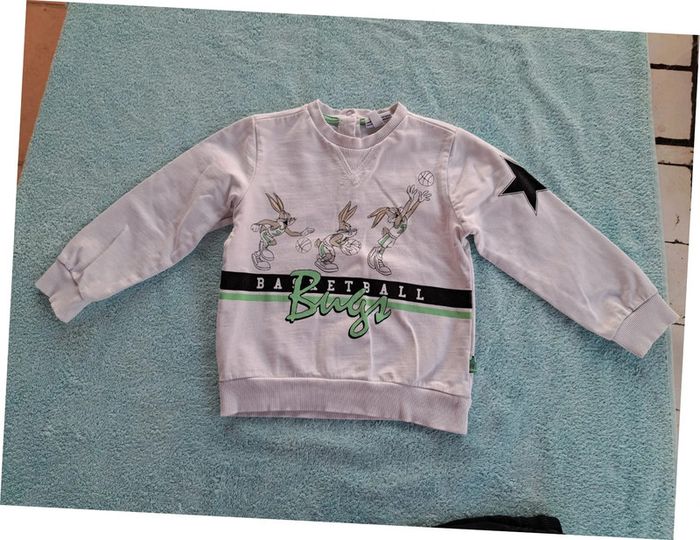 Sweat Looney Tunes Bugs Bunny Basquet Ball 24 mois