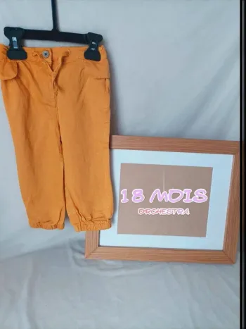 Pantalon Fluide Moutarde Orchestra - Taille 18 mois