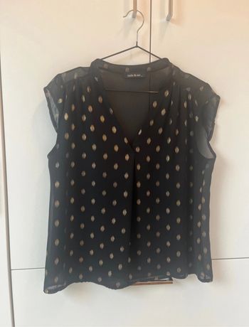 Blouse noir et doré Stand Privé