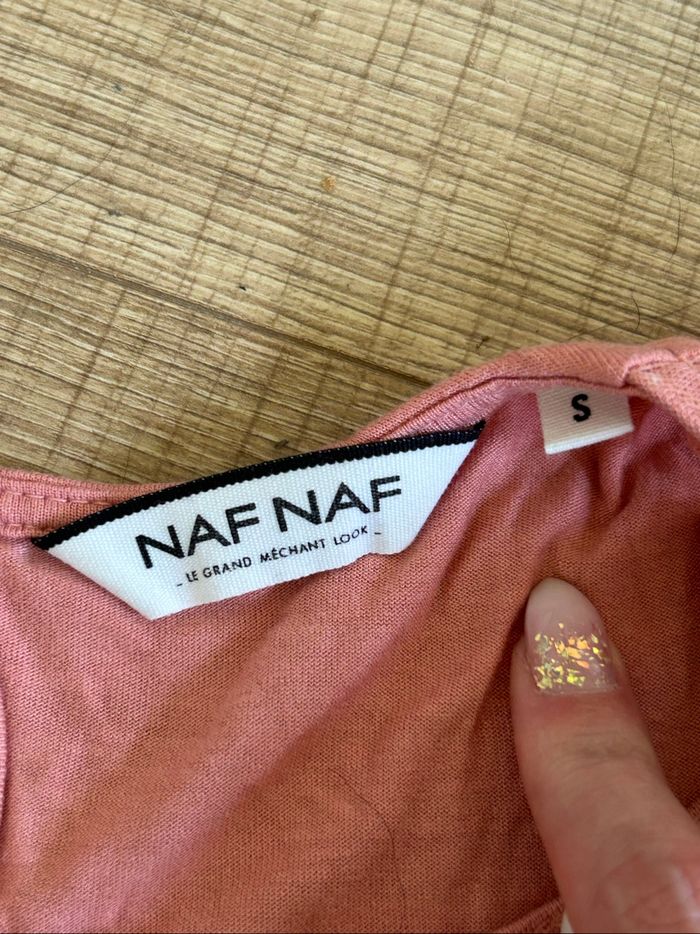 Blouse rose à manches courtes Naf Naf taille S comme neuve - photo numéro 10