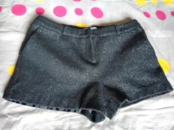 Mini short noir pailleté Bonobo T38