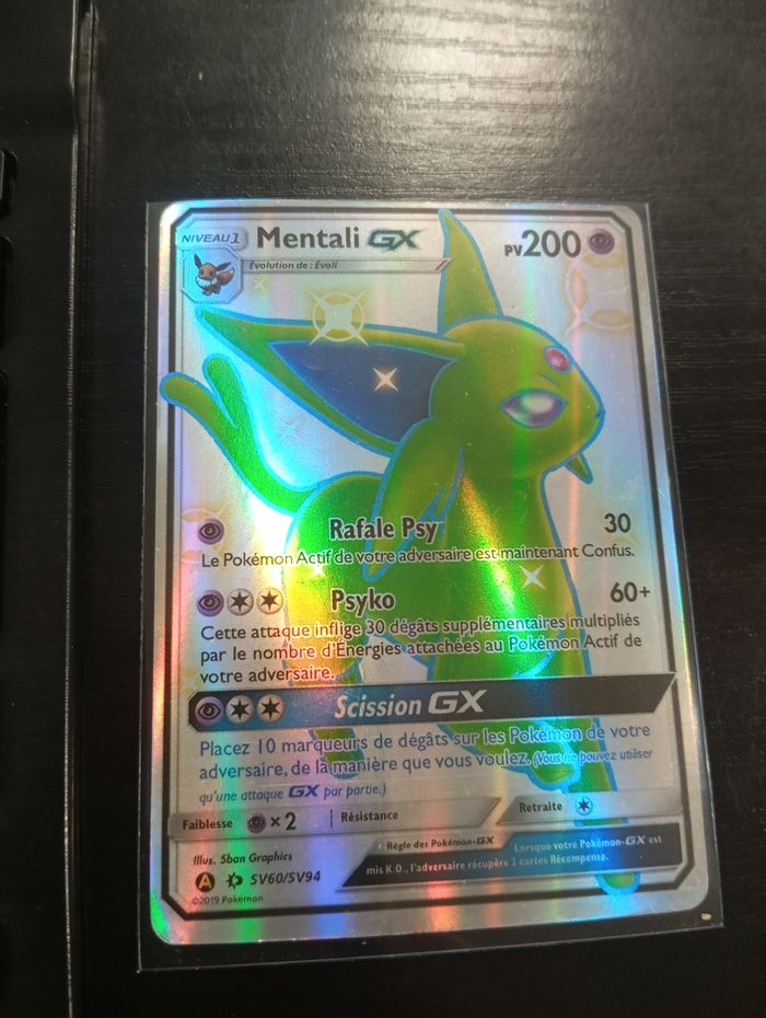 Carte pokémon Mentali Shiny GX