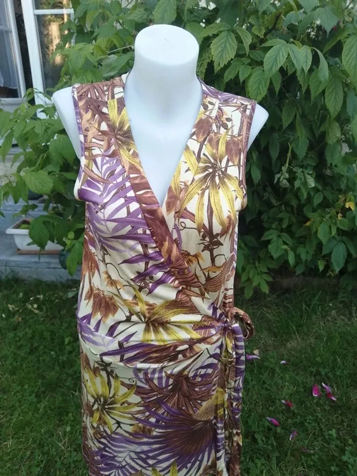 robe portefeuille taille 42/44 la redoute - photo numéro 4