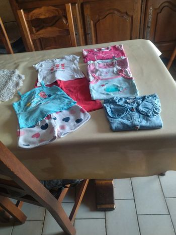 Lot de 10 vêtements bébé fille