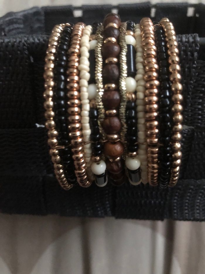 Bracelet jonc de perles g