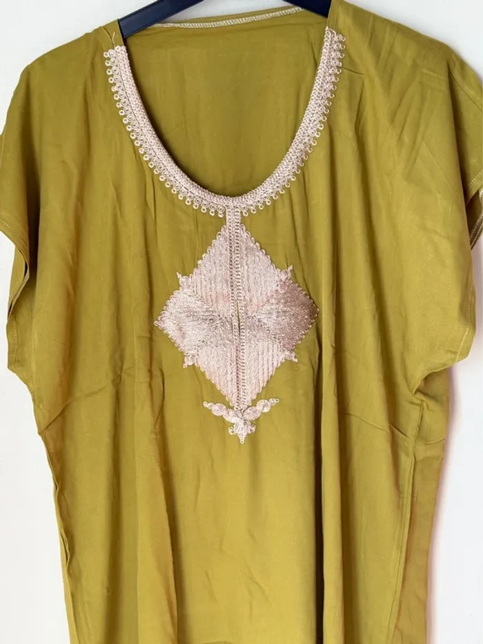 Djellaba vert olive - photo numéro 2
