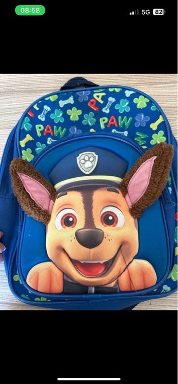 Sac à dos paw patrol