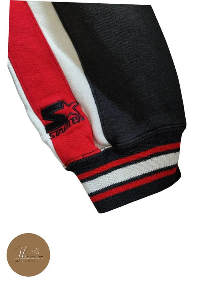 Sweat quart de zip Starter Chicago bulls avec logo bulls et NBA brodé - photo numéro 5