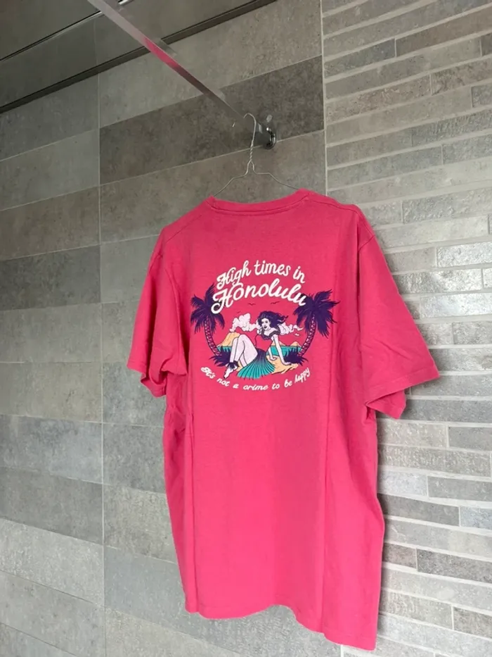 T-shirt Pull&Bear rose - photo numéro 4