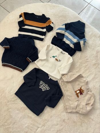 Lot 6 pull 3 mois garçon