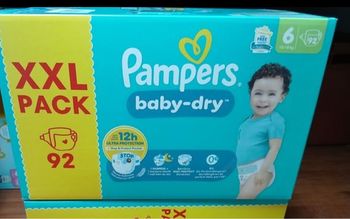 2 packs Pampers T6 X 92