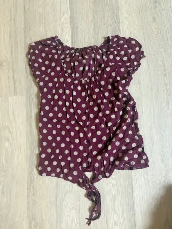 Blouse à pois