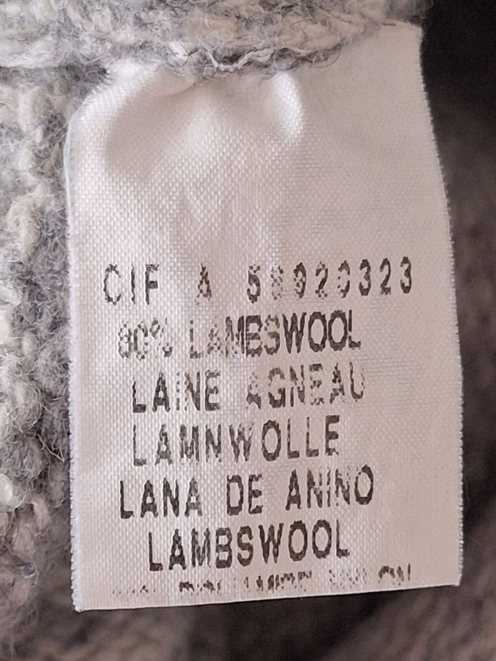 Pull gris chiné en 80 % laine d'agneau - photo numéro 4
