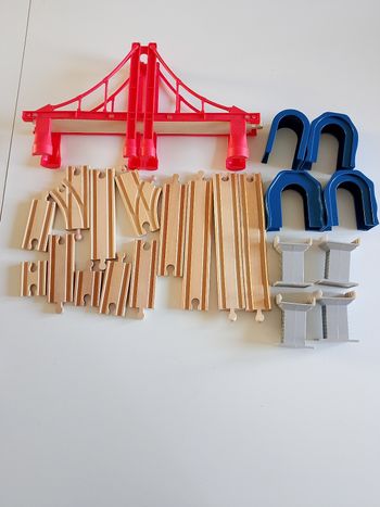 Circuit en bois 60 pieces