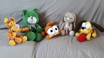 Peluches en crochets fait main