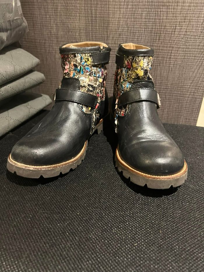 Bottines pom’ d’api pointure 33 cuir - photo numéro 3