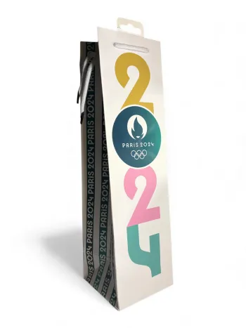 Sac bouteille Paris JO 2024 39 x 11 cm Neuf