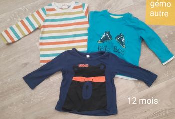 T-shirts 12 mois
