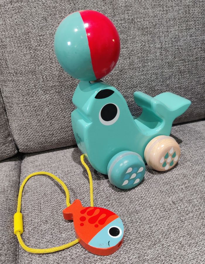 Jouet en bois à tirer - Bibi l'otarie Vilac