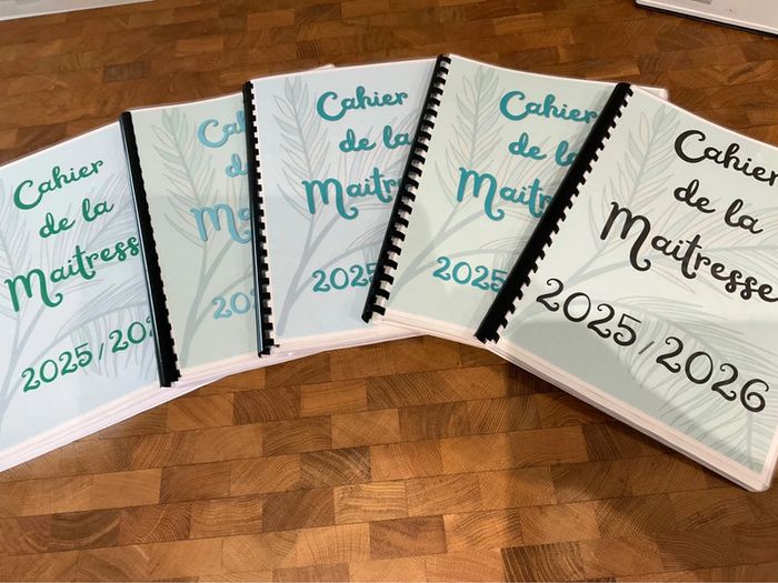 Cahier de la maîtresse édition 2025 2026 160 pages
