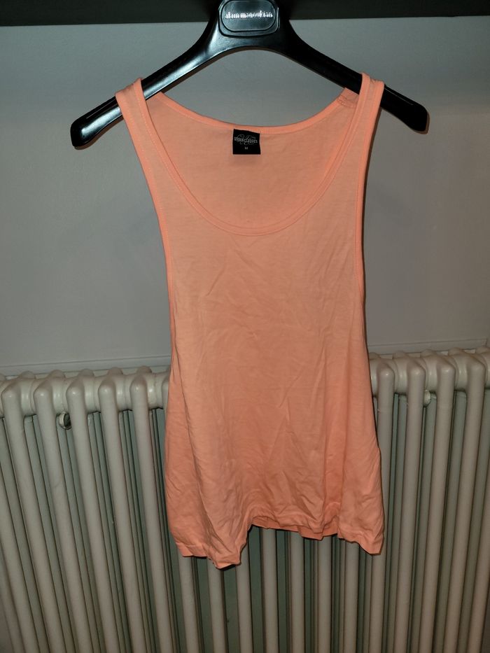 Débardeur loose tank orange corail pêche abricot - photo numéro 4