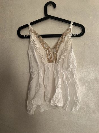 Tee shirt blanc bohème