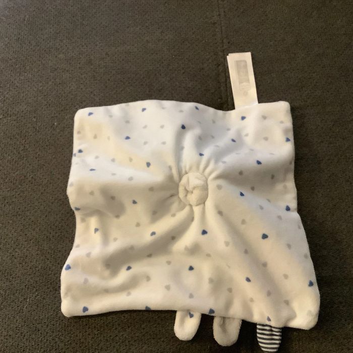 Doudou lapin carré plat Obaïbi - photo numéro 4