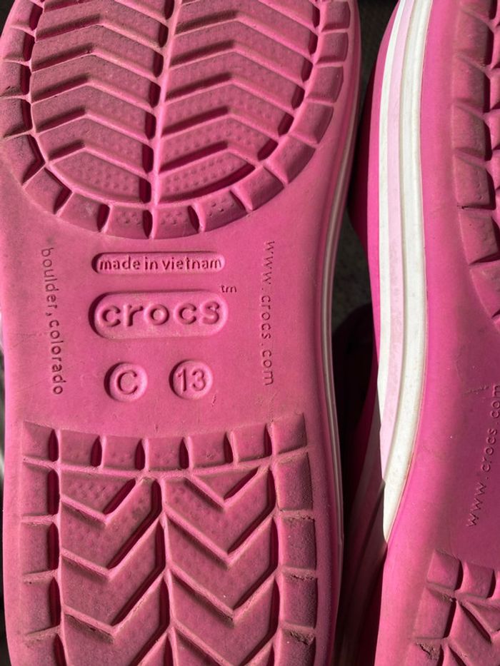Sandales crocs rose j3 34 35 - photo numéro 6