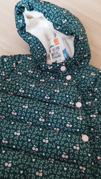 Manteau hiver bébé fille 18 mois Obaïbi neuf