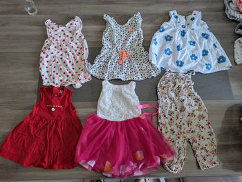 Robes et combinaisons été fille 12mois