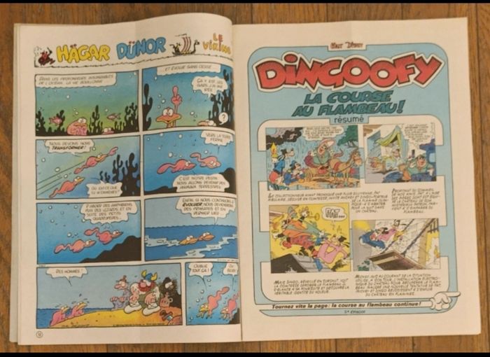 Ancien journal de mickey avec poster Bernard Hinault N°1465 de 1980 vintage - photo numéro 7