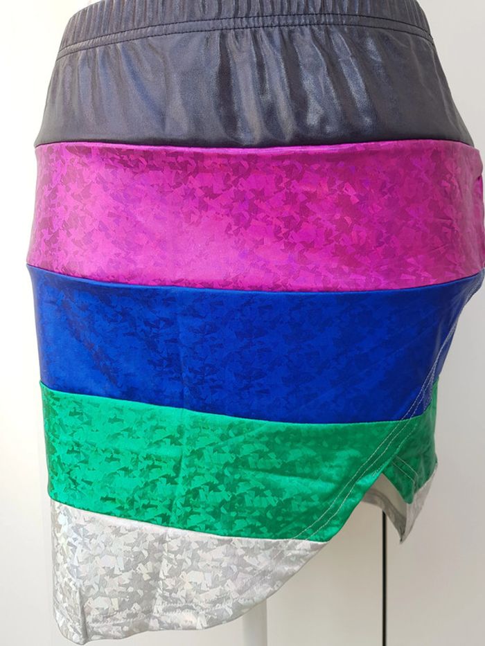 Jupe Multicolore Effet Métallique - photo numéro 3