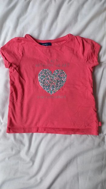 T-shirt okaidi cœur strass