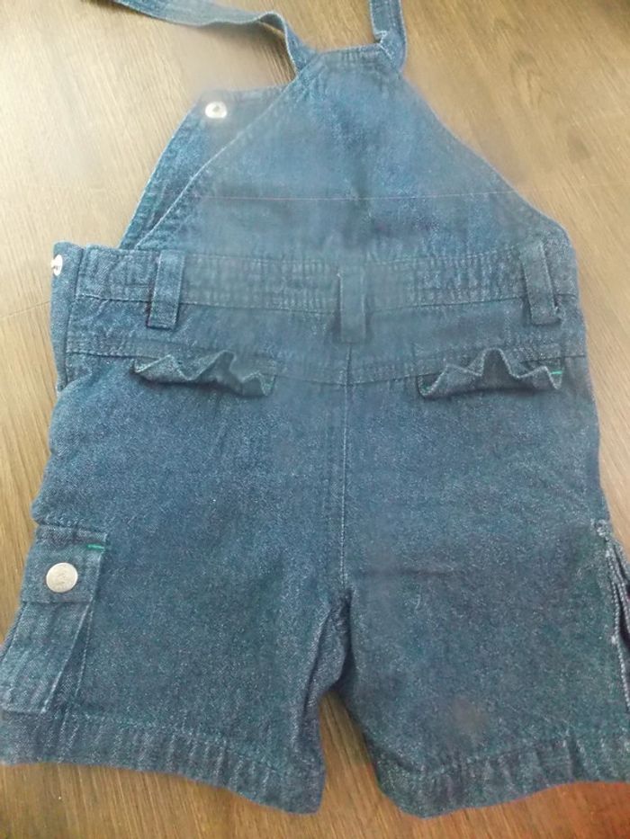 Combishort en jeans 6 mois Bébé Reve - photo numéro 2