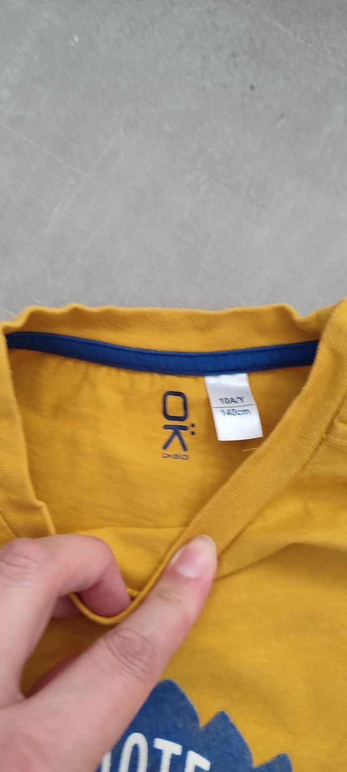 T-shirt jaune dino 10A - photo numéro 4