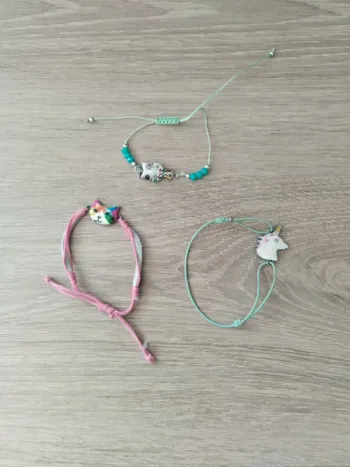 Lot de 3 bracelets a resserrer fille