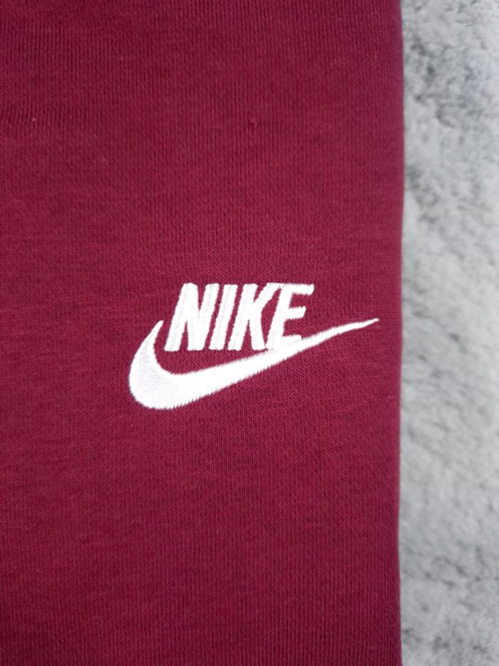 Sweat Nike Club Fleece Crewneck Pull col rond - Bordeaux logo brodé - Taille L Hommes - photo numéro 4