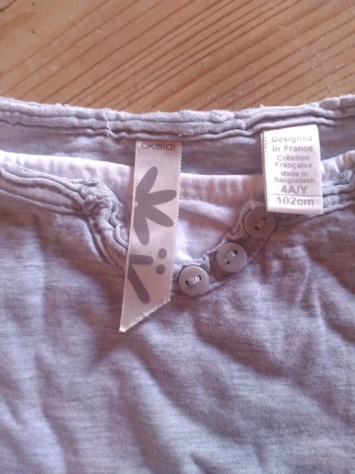 Lot de 3 Tee Shirt Fille 4 Ans - photo numéro 6