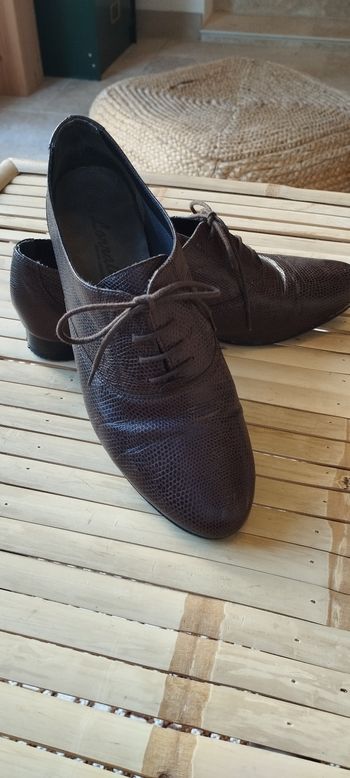 Chaussures derbies marron taille 37 marque Lorraine