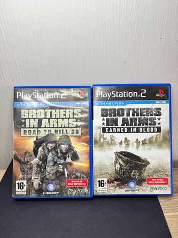 Lot de deux jeux PlayStation 2 Sony broyeur in arms , UK version