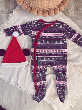 Ensemble pyjama Noël et bonnet Mickey Disney